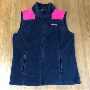 Vineyard Vines Fleece Vest in Navy Blue